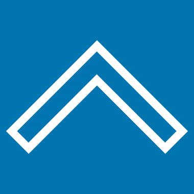 Kontur vektör simge yukarı ok ucu