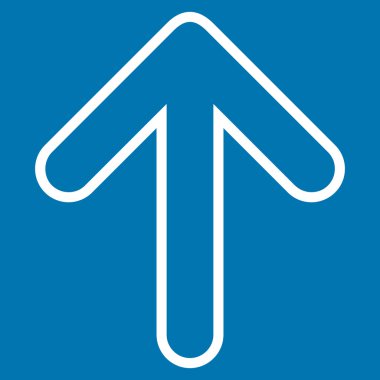 Kontur vektör simge yukarı yönlü ok