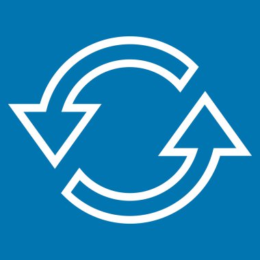 Eşitleme okları satırı vektör simgesi ince