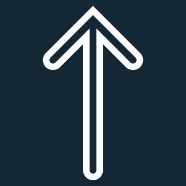 Kontur vektör simge yukarı ok