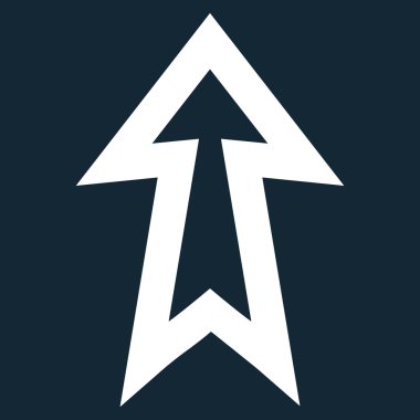 İnce çizgi vektör simge yukarı ok