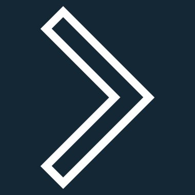 Ok ucu şu ince çizgi vektör simgesi