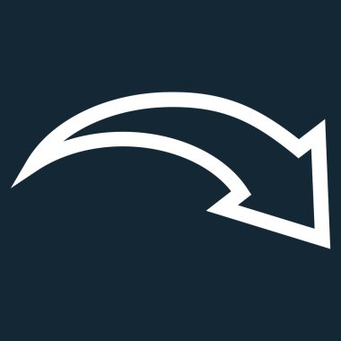 Kontur vektör simge Yinele