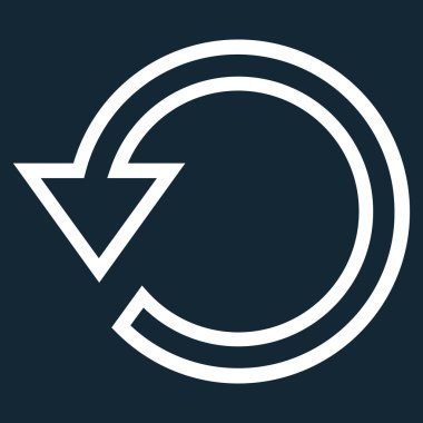 İnce çizgi vektör simge döndürmek