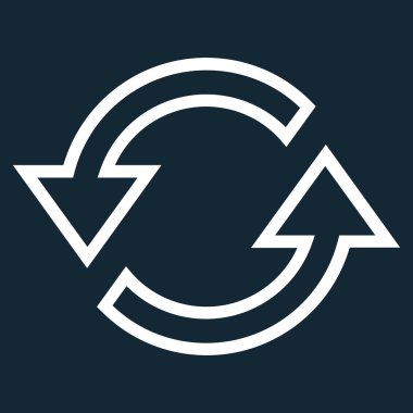 Eşitleme okları vektör simge kontur