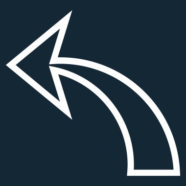 Anahat vektör simgesi geri al