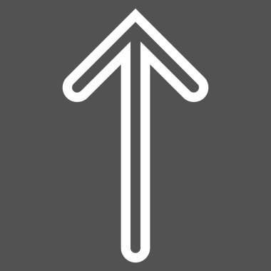 Kontur vektör simge yukarı ok