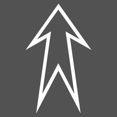 İnce çizgi vektör simge yukarı ok