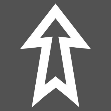 Kontur vektör simge yukarı ok