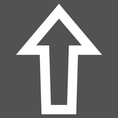 Kontur vektör simge yukarı ok