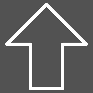 İnce çizgi vektör simge yukarı ok