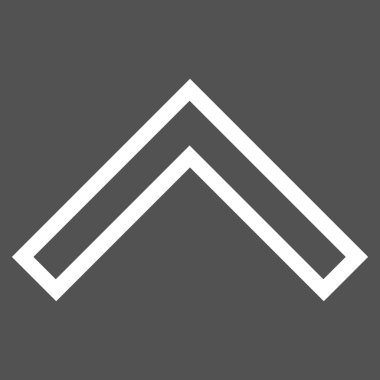 Kontur vektör simge yukarı ok ucu