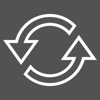 Eşitleme okları vektör simge kontur