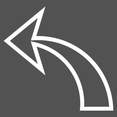 Kontur vektör simgesi geri al