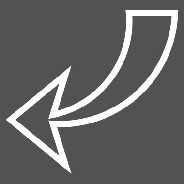 Kontur vektör simgesini geri almak