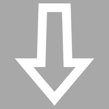 İnce çizgi vektör simgesi aşağı ok