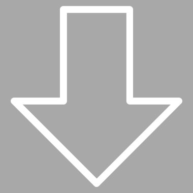 Anahat vektör simgesi aşağı ok