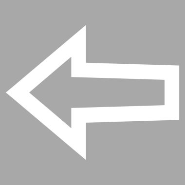 İnce çizgi vektör simge sol ok