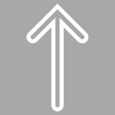 Kontur vektör simge yukarı ok