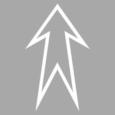 Kontur vektör simge yukarı ok