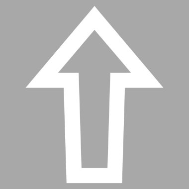 İnce çizgi vektör simge yukarı ok