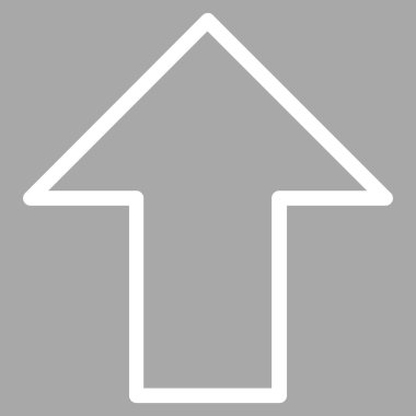 Kontur vektör simge yukarı ok