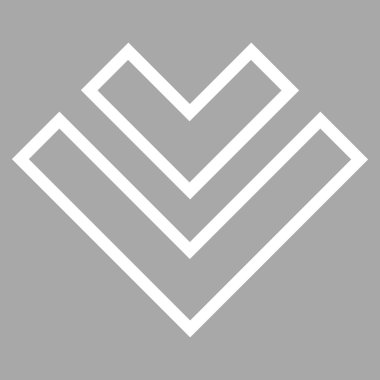 Anahat vektör simgesi aşağı yön