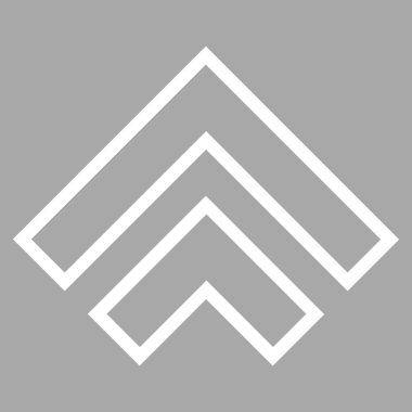 Yön yukarı ince çizgi vektör simgesi