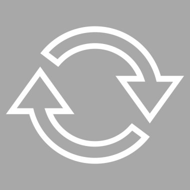 Oklar kontur vektör simge Yenile