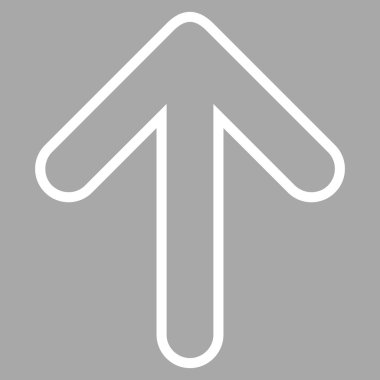 İnce çizgi vektör simge yukarı yönlü ok