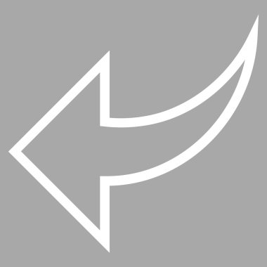 Kontur vektör simgesi geri al