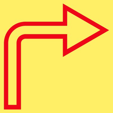 Sağ kontur vektör simge açmak