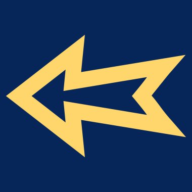 İnce çizgi vektör simge sol ok