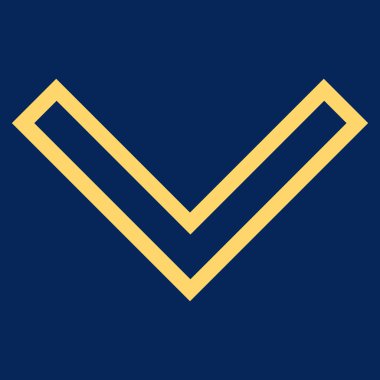 İnce çizgi vektör simgesi aşağı ok ucu