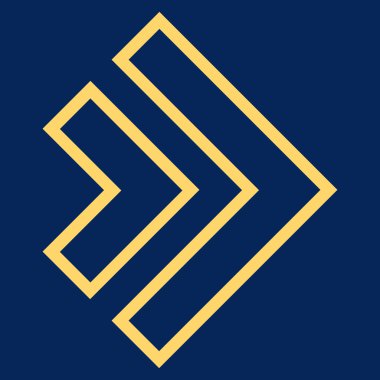 Yöne doğru anahat vektör simgesi