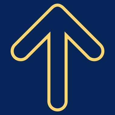 Kontur vektör simge yukarı yönlü ok