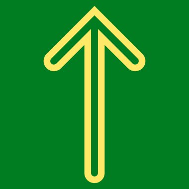 Kontur vektör simge yukarı ok