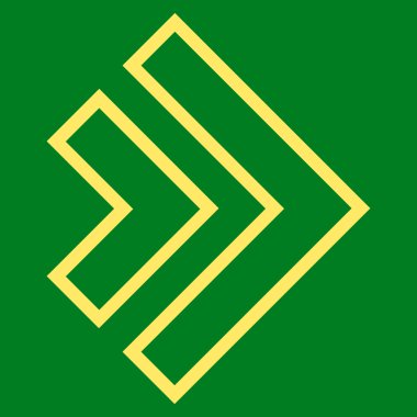 Yöne doğru anahat vektör simgesi