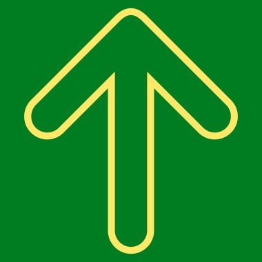 Kontur vektör simge yukarı yönlü ok