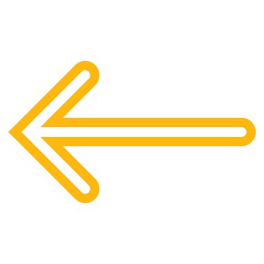 İnce çizgi vektör simge sol ok