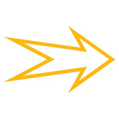 Kontur vektör simgesi sağ ok