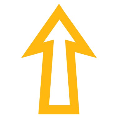 Kontur vektör simge yukarı ok