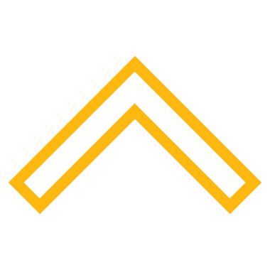 Kontur vektör simge yukarı ok ucu