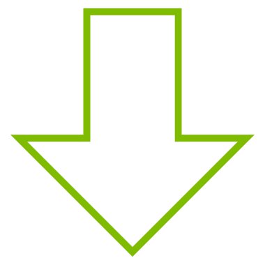 Anahat vektör simgesi aşağı ok