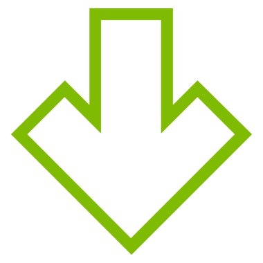 Anahat vektör simgesi aşağı ok