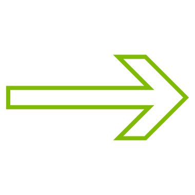 Kontur vektör simgesi sağ ok