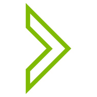 Ok ucu şu ince çizgi vektör simgesi