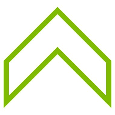 İnce çizgi vektör simge yukarı ok ucu