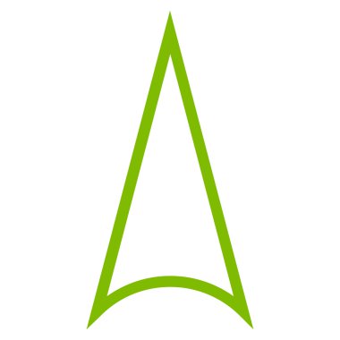 Anahat vektör simge yukarı ok ucu