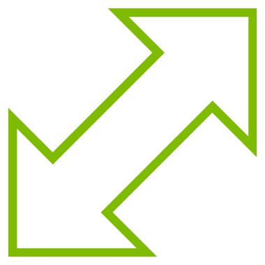 Exchange çapraz ince çizgi vektör simgesi